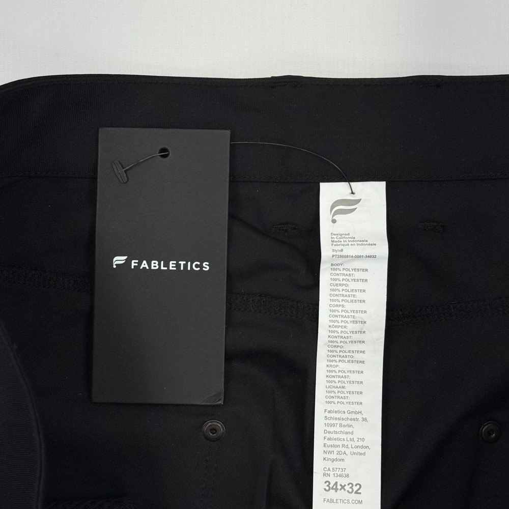 NWT Fabletics The Don Baggy Carpenter Pant Mens 34x30 Relaxed Straight Leg Black - Picture 7 of 8